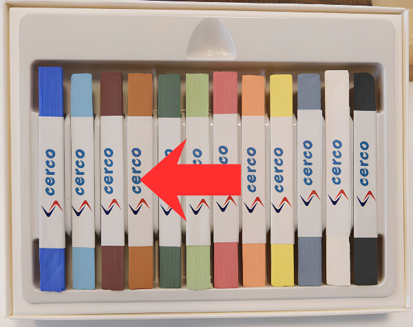 Unterglasur Stift Hellbraun Einzelstift