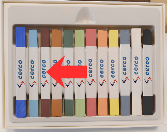 Unterglasur Stift Dunkelbraun Einzelstift