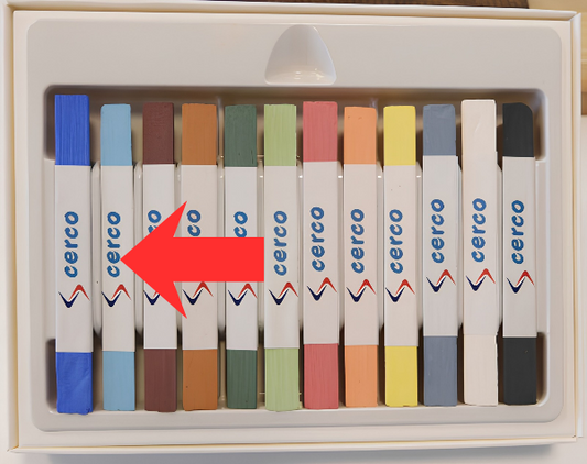 Unterglasur Stift Hellblau Einzelstift