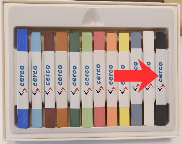 Unterglasur Stift Schwarz Einzelstift
