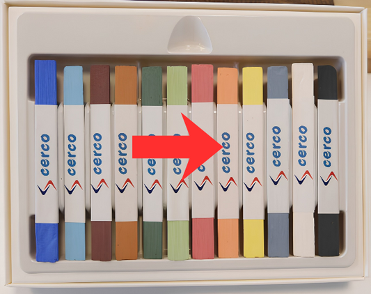 Unterglasur Stift Orange Einzelstift