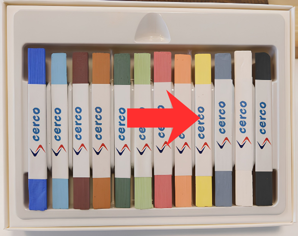 Unterglasur Stift Gelb Einzelstift