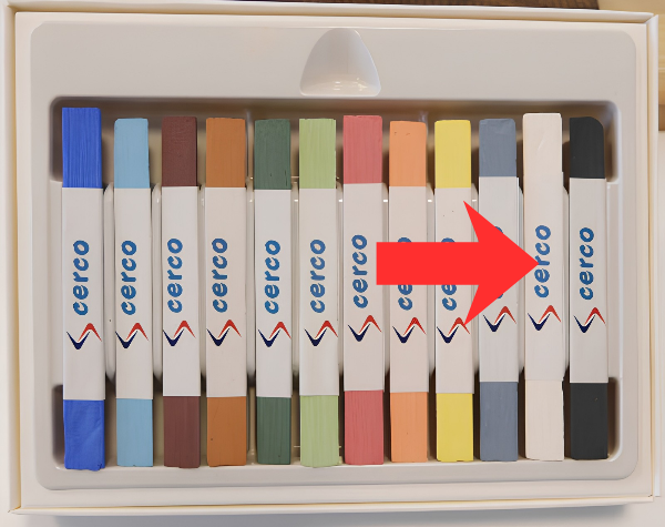 Unterglasur Stift Weiß Einzelstift
