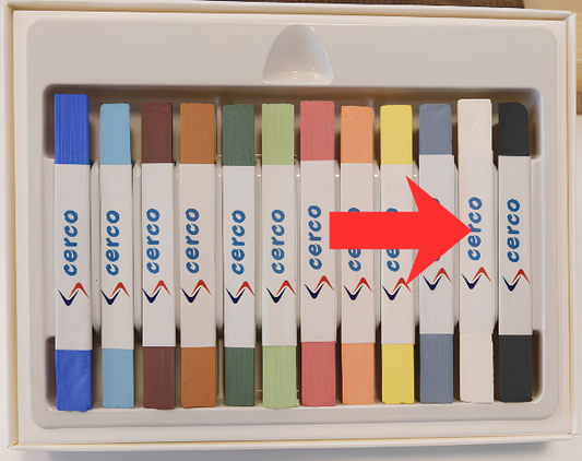Unterglasur Stift Weiß Einzelstift