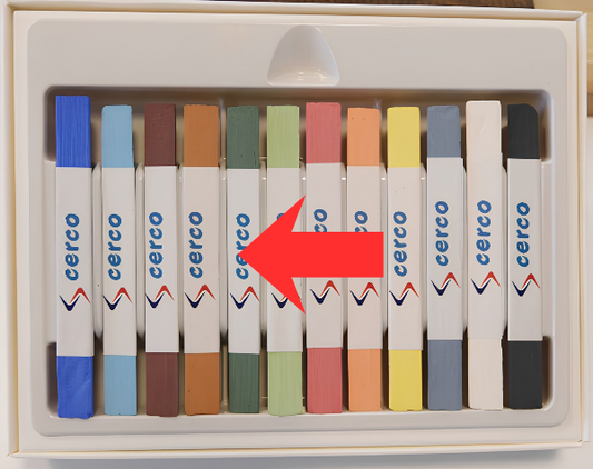 Unterglasur Stift Dunkelgrün Einzelstift