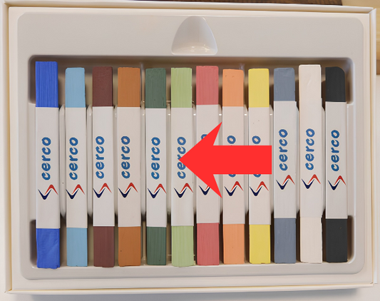 Unterglasur Stift Hellgrün Einzelstift